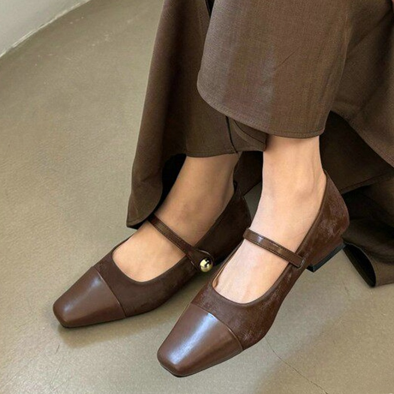 Women'S Fashion Shoes - メアリージェーンシューズ女性用エレガントチャンキーシューズドレスデザイナーシャローサンダルファッションローヒールウォーキングムヘールサパティーヤス