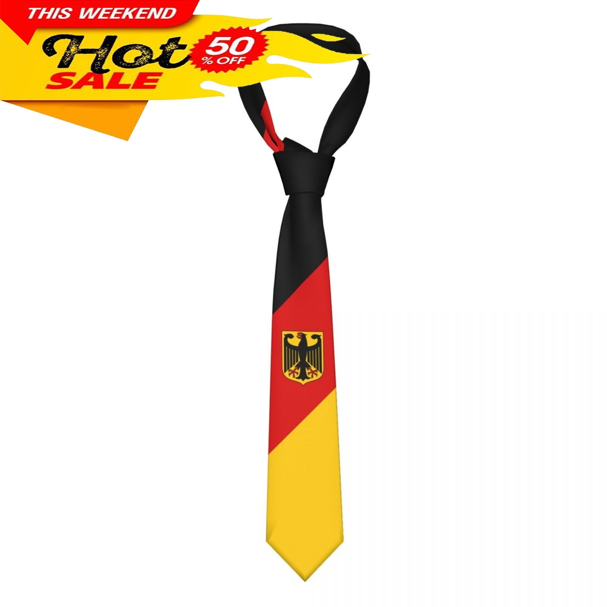 Women Fashion Necktie - ドイツ国旗ネクタイエンブレムネクタイ男性女性ネクタイカジュアルチェック柄ネクタイスーツスリム結婚式パーティービジネス