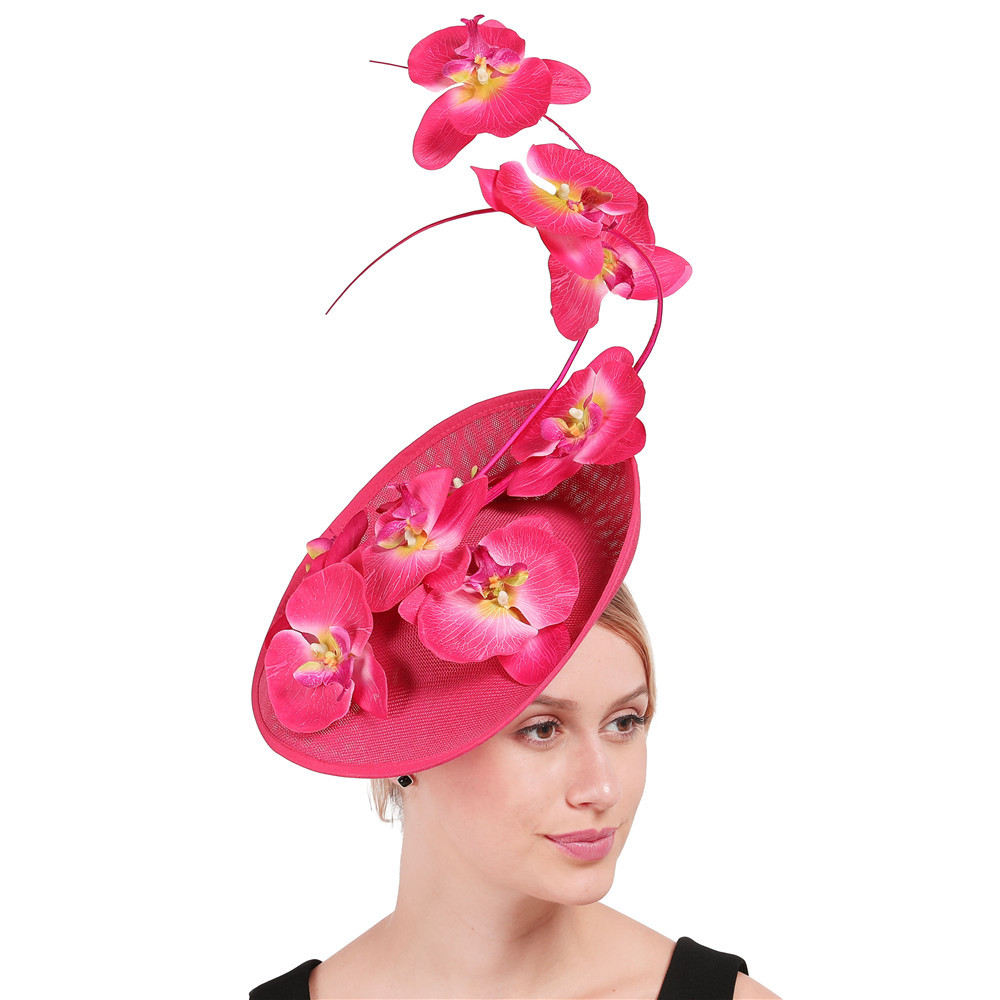 Women'S Fashion Kentucky Derby - Kentucky derby Tea Partyの日焼け止め帽子、シンモイの花結婚式教会特大のレーシングシーズン写真の帽子
