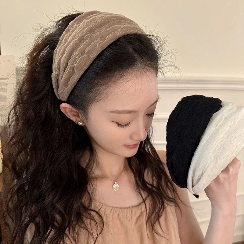 2025 韓国エレガントなシフォンワイドヘアバンドヘッドバン - Women'S Fashion Korea のレビューと価格