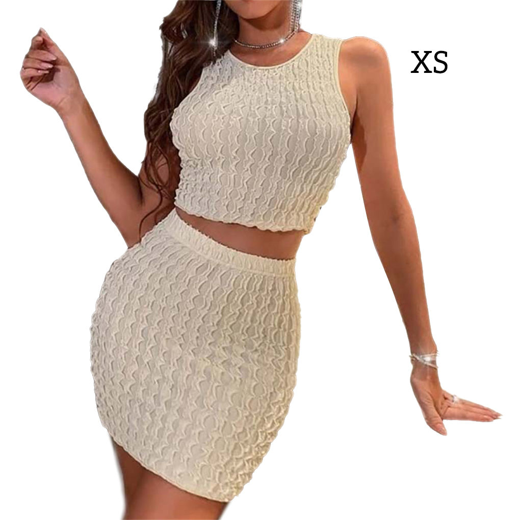 レディース ベストスカートセット クロップドトップス スーツ - Women'S Fashion Vest Tops のレビューと価格