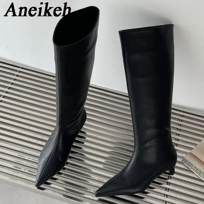 レディースレトロスエードニーハイブーツ、ダブルバックル、ウエ - Women'S Fashion Knee High Boots のレビューと価格