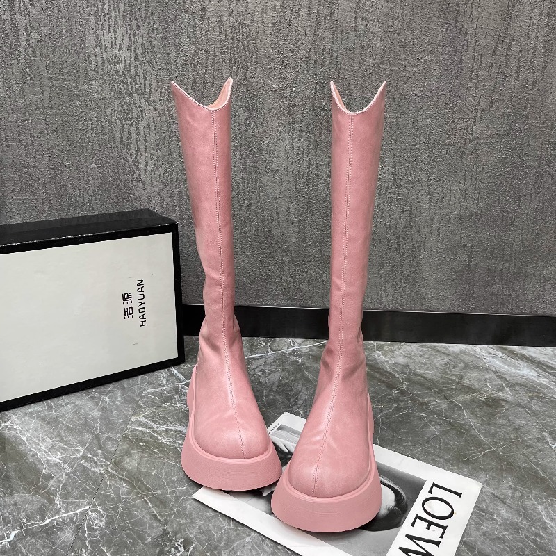 2025年秋冬ファッションジッパーデザインレジャーニーブーツ - Women'S Fashion Knee High Boots のレビューと価格