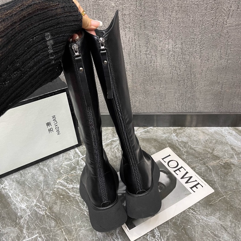 2025年秋冬ファッションジッパーデザインレジャーニーブーツ - Women'S Fashion Knee High Boots のレビューと価格