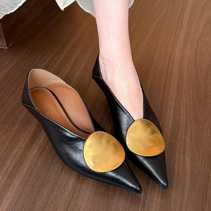 2025年春夏 ポインテッドトゥ スリッポン レディース フ - Women'S Fashion Shoes のレビューと価格