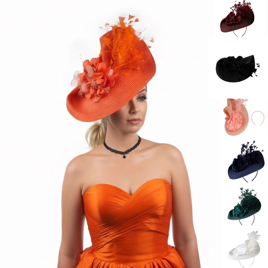 2026誇張されたストローフェザーファシネーターハットティー - Women'S Fashion Kentucky Derby のレビューと価格