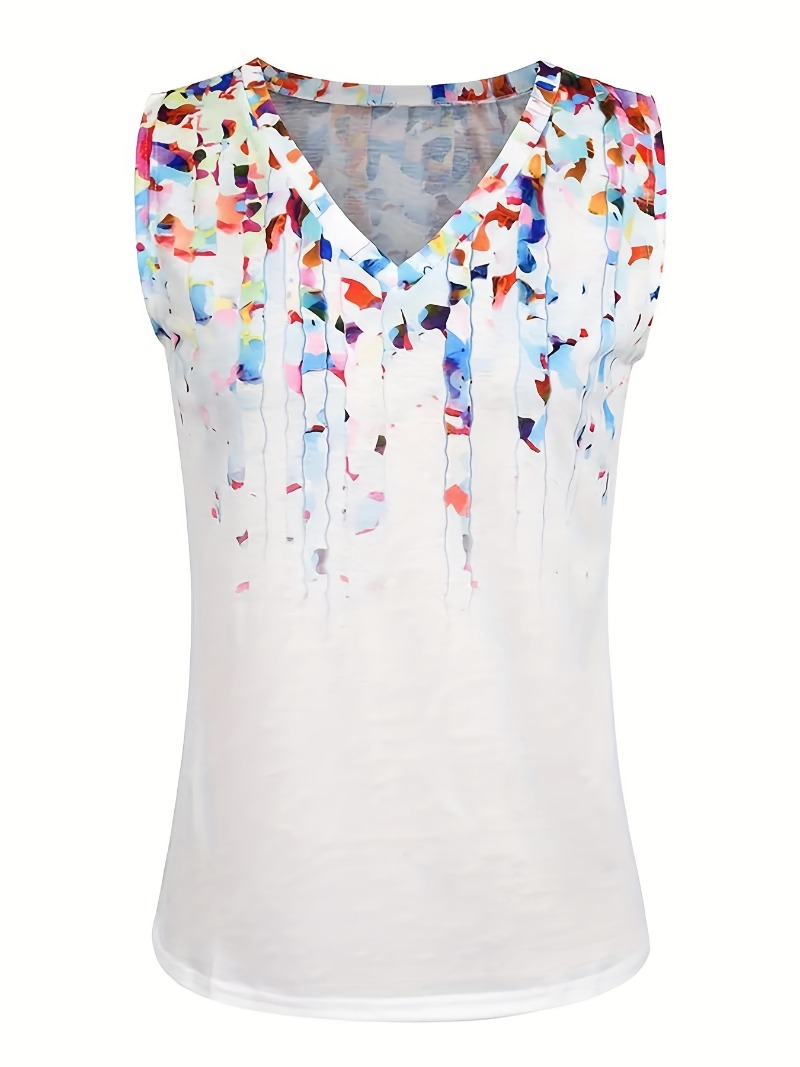 女性用Vネックノースリーブトップ,ルーズカジュアルウェア,フ - Women'S Fashion Vest Tops のレビューと価格