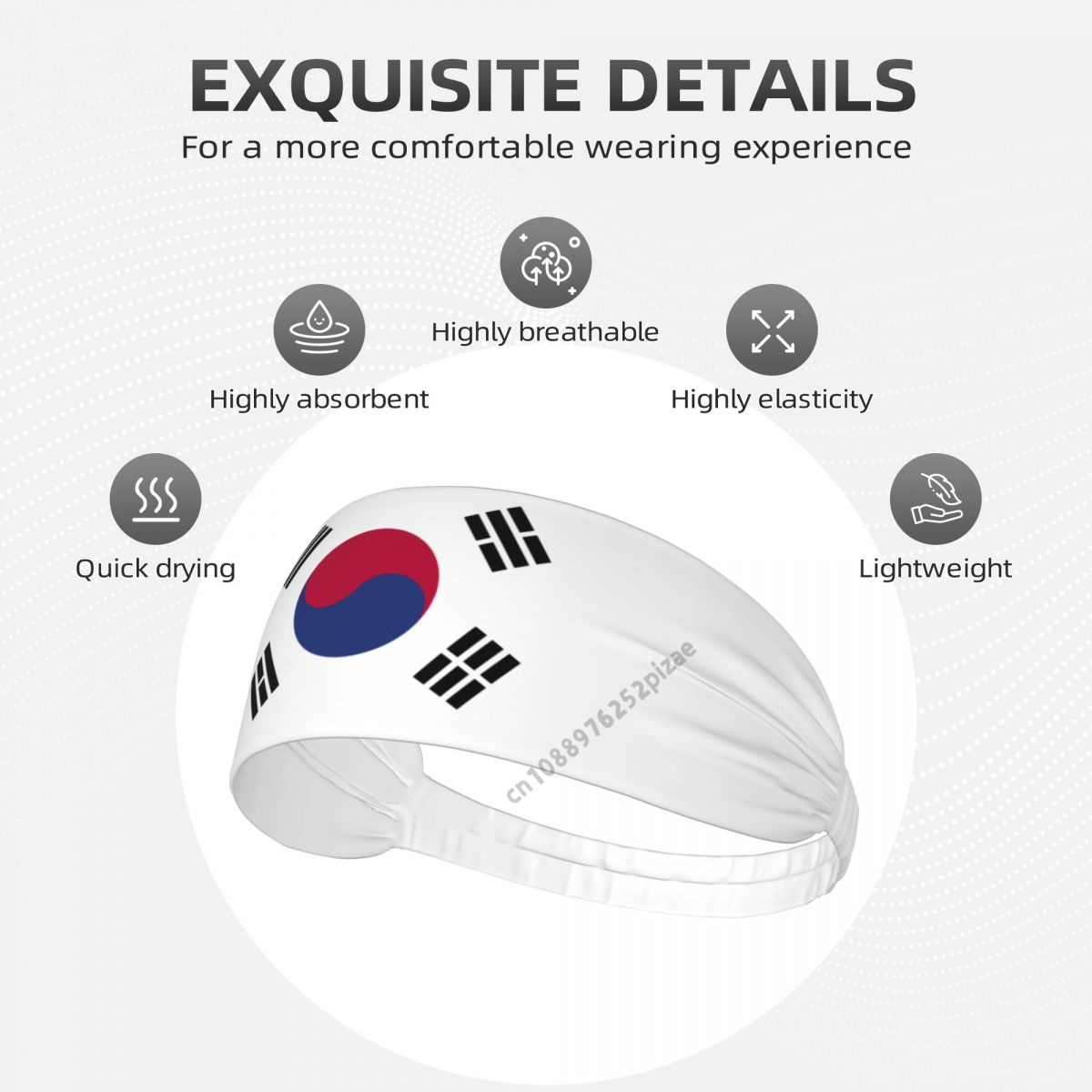 韓国国旗柄 メンズ レディース バンド エラスティック ワイ - Women'S Fashion Korea のレビューと価格