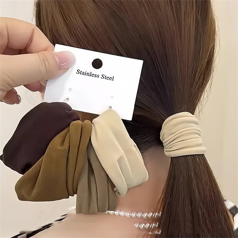 4 セット固体広げる厚みのヘアバンドロープ女性ポニーテールホ - Women'S Fashion Korea のレビューと価格