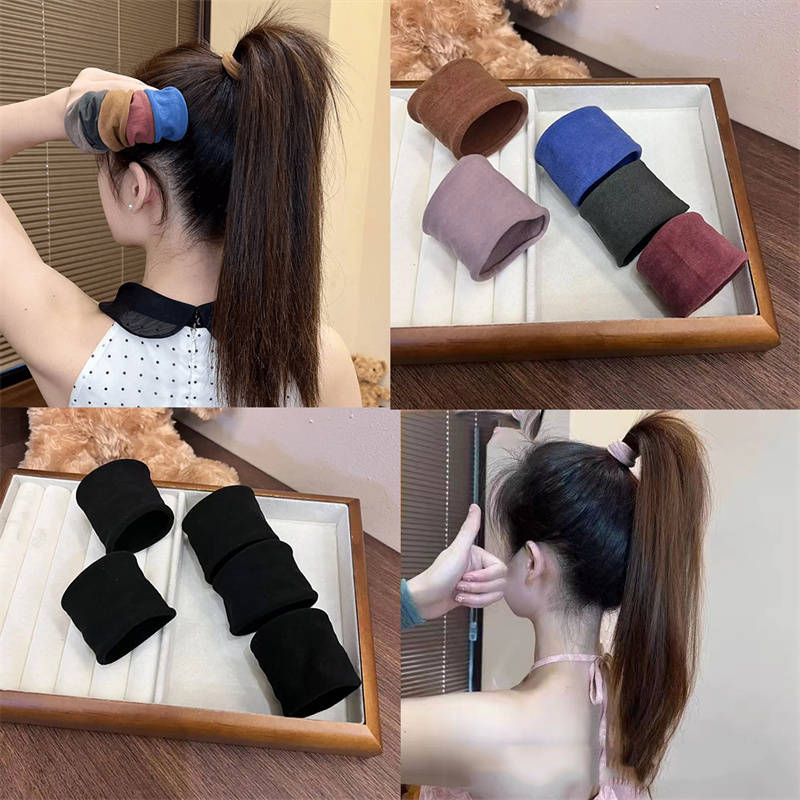 4 セット固体広げる厚みのヘアバンドロープ女性ポニーテールホ - Women'S Fashion Korea のレビューと価格