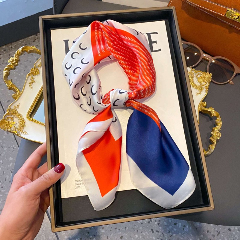 2025 新ヒジャブヘッドガール高級シルクスクエアチェック柄 - Women Fashion Necktie のレビューと価格