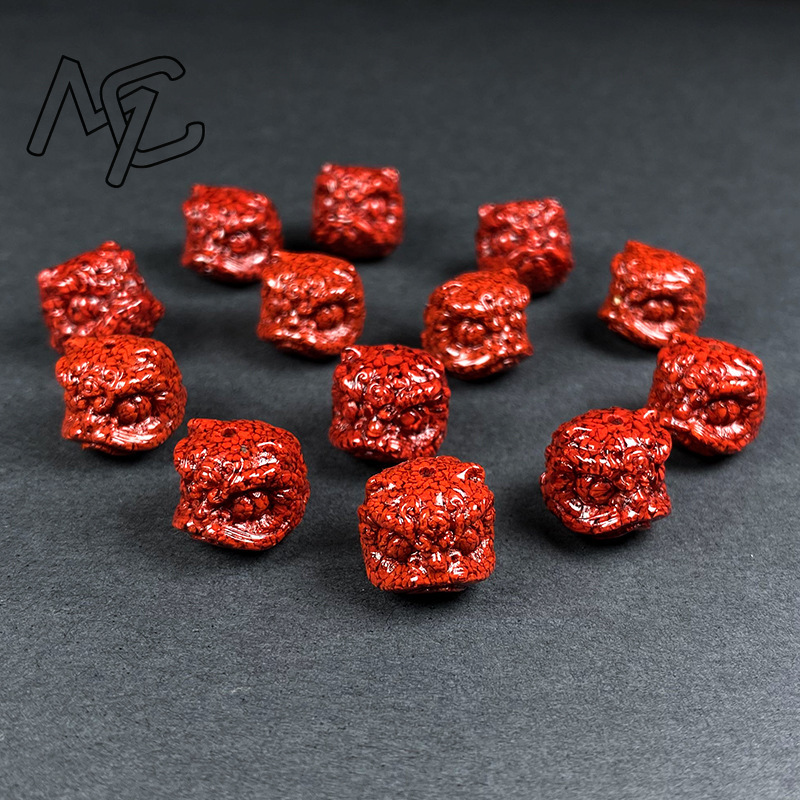10pc 天然辰砂クリスタルライオンダンスビーズ DIY ア - Women'S Fashion Jewellery のレビューと価格