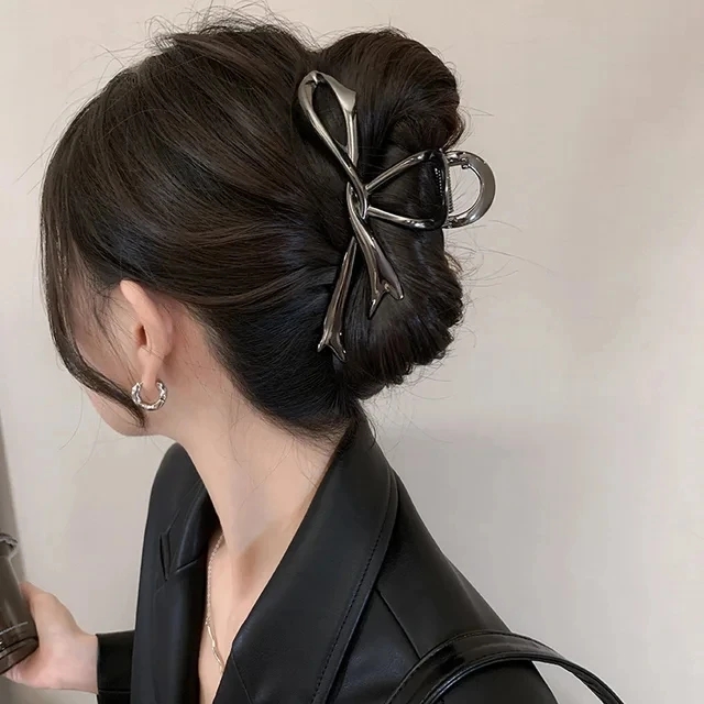 女性と女の子のためのメタルスターヘアクリップ爪、幾何学的な眉 - Women'S Fashion Korea のレビューと価格