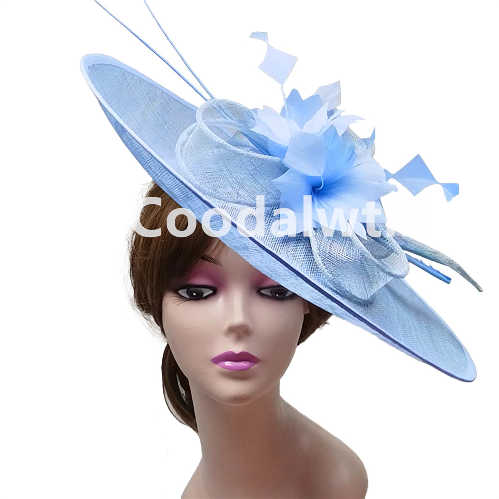 女性のためのロイヤルアスコットの大きな魅力的な帽子,大きな羽 - Women'S Fashion Kentucky Derby のレビューと価格