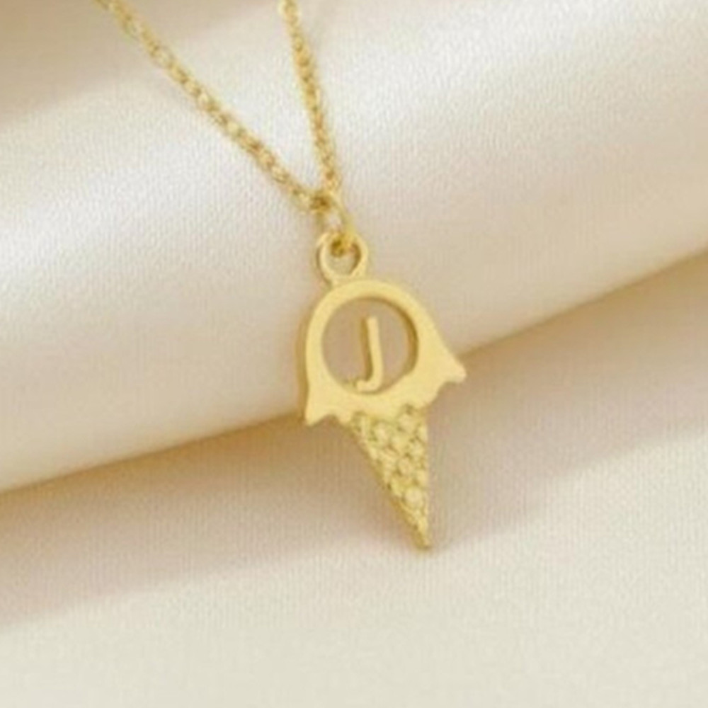 カスタムファッション中空アイスクリームネックレスパーソナライ - Women Fashion Dress Names のレビューと価格